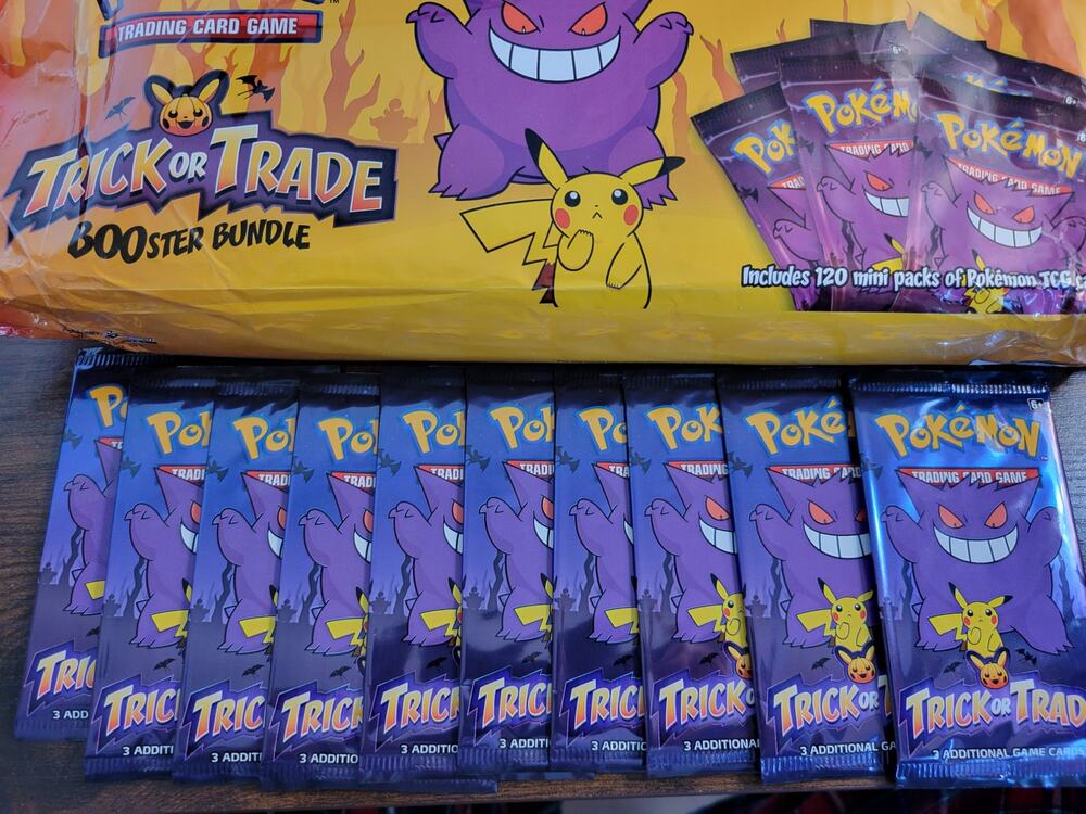 Lot of 3 2022 Pokemon Trick or Trade 3-Card Packs Booster Bundle - NEW